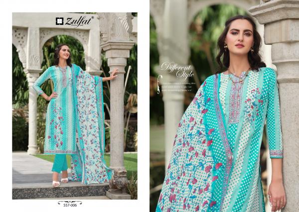 Zulfat Nazrana Vol 3 Cotton Designer Dress Material Collection